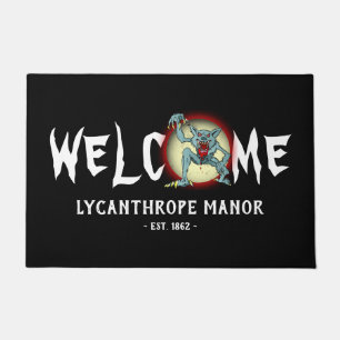 Werewolf Lycanthrope Personalise Full Moon Entry Doormat