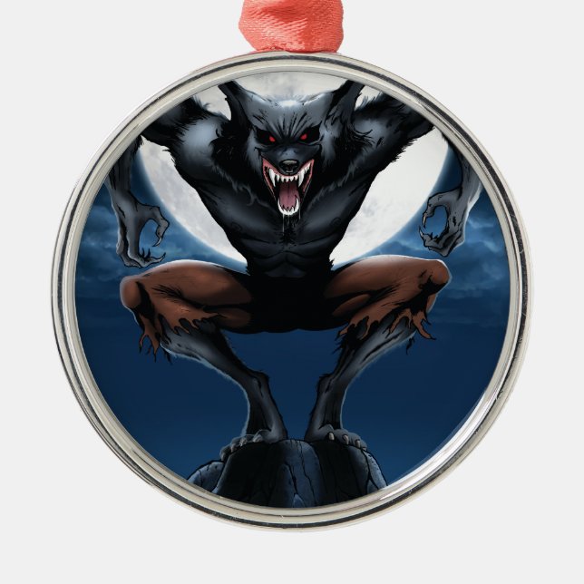 Werewolf Metal Tree Decoration (Front)