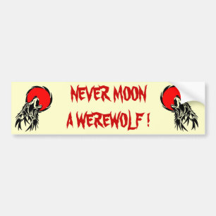 Werewolf Moon Bumper Sticker