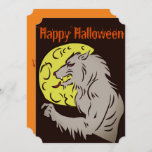 Werewolf on full moon invitation<br><div class="desc">Werewolf on full moon</div>