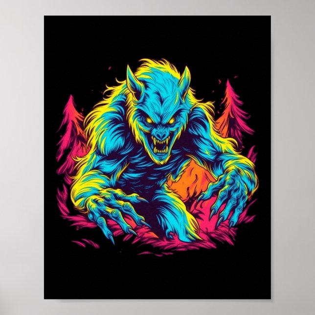 Werewolf Pranks - Lunar Mischief for Halloween  Poster (Front)