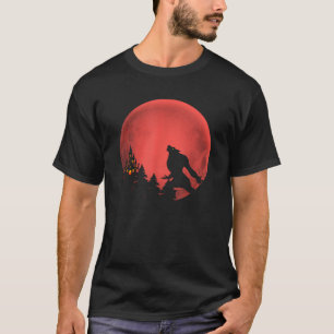 Werewolf Red Moon Wolf Full Moon On Halloween Cost T-Shirt