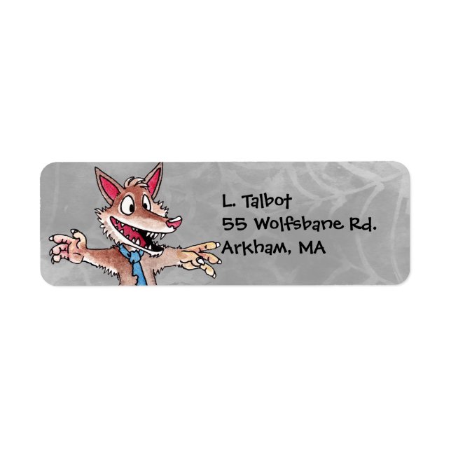 Werewolf Return Address Label (Front)