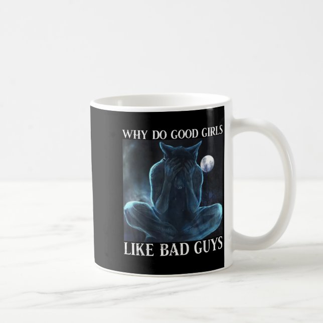 Werewolf Ripping Meme Alpha Wolf Werewolf Me Coffee Mug (Right)