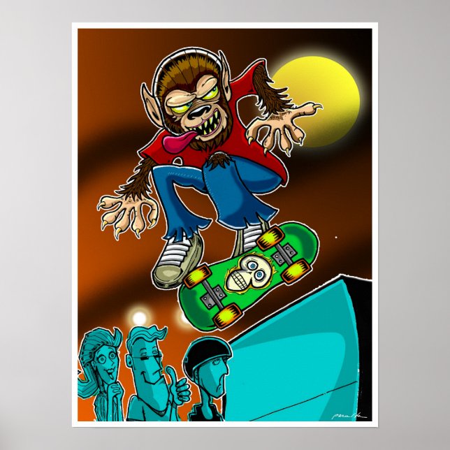 Werewolf Skater Poster (Front)