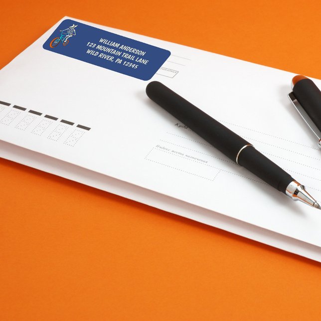 Werewolf Skeleton on BMX Bike Return Address (Creator Uploaded)