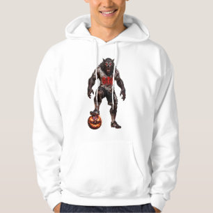 Werewolf Soccer Player Halloween Horror Art Hoodie