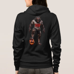 Werewolf Soccer Player Halloween Horror Art Hoodie
