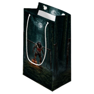 Werewolf Soccer Player Halloween Horror Art Small Gift Bag
