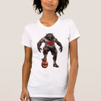 Werewolf Soccer Player Halloween Horror Art