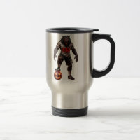 Werewolf Soccer Player Halloween Horror Art