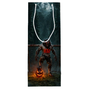 Werewolf Soccer Player Halloween Horror Art Wine Gift Bag