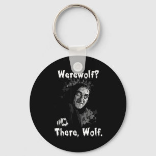 Werewolf_ There, Wolf. Funny Abby Normal Retro Com Key Ring