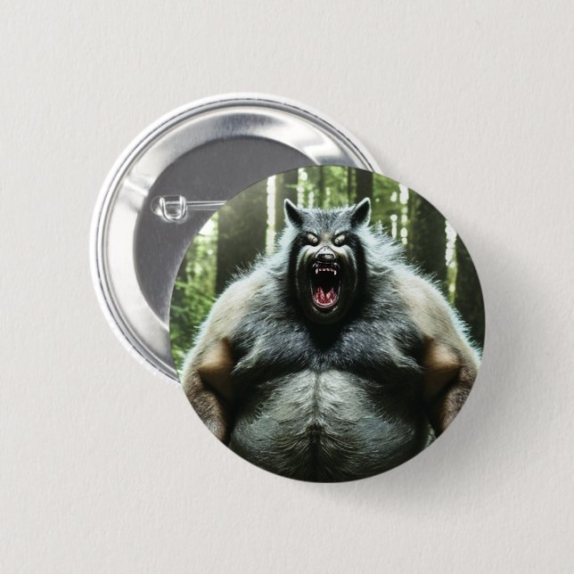Werewolf Who Ate The Whole Village button (Front & Back)