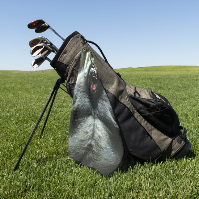 Werewolf Who Ate The Whole Village golf towel (Green)