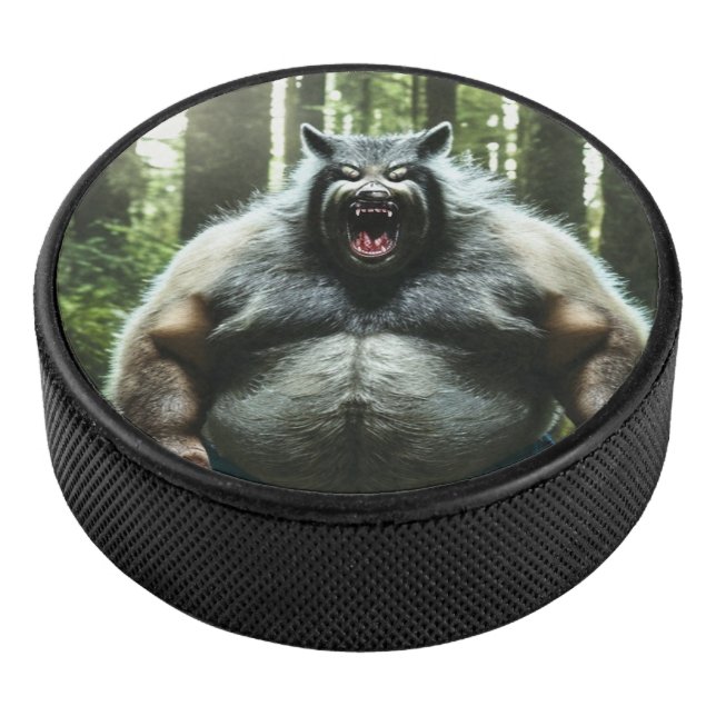 Werewolf Who Ate The Whole Village hockey puck (3/4)