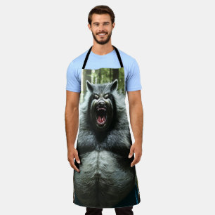 Werewolf Who Ate The Whole Village men chef apron