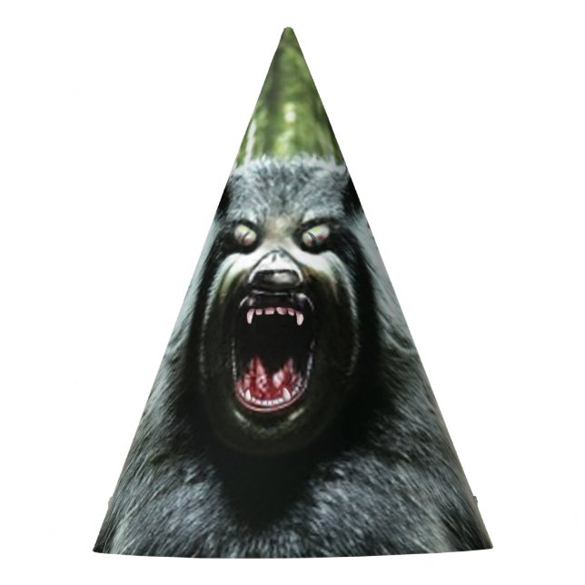 Werewolf Who Ate The Whole Village party hats (Front)