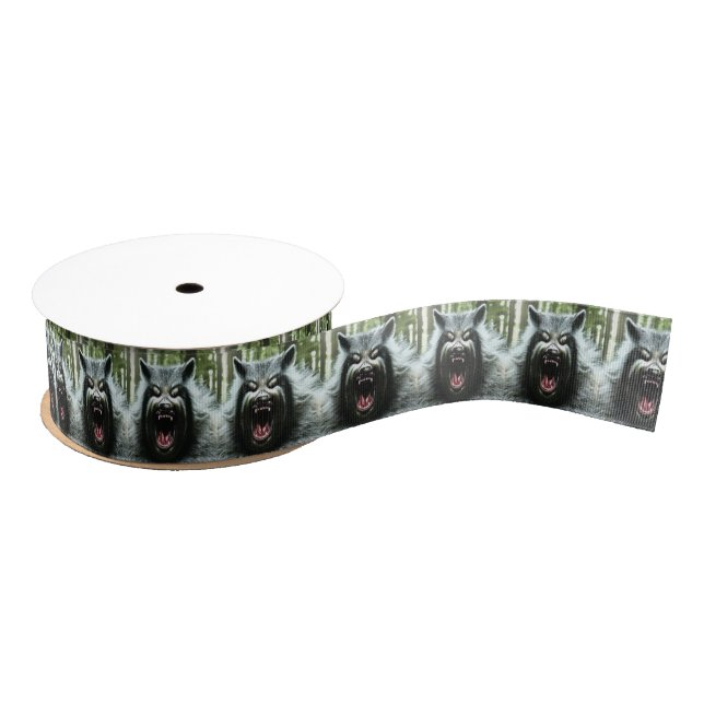 Werewolf Who Ate The Whole Village ribbon spool Grosgrain Ribbon (Spool)