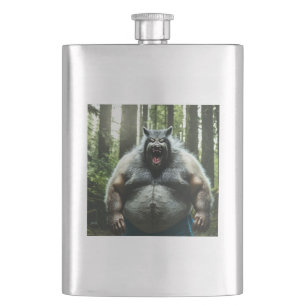 Werewolf Who Ate The Whole Village steel flask