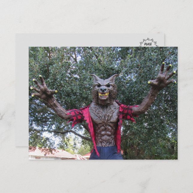 Werewolf  / Wolf Man Postcard (Front/Back)
