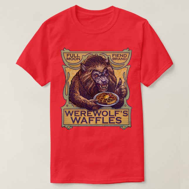 Werewolfs Waffles T-Shirt (Design Front)
