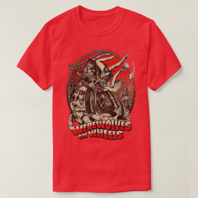 Werewolves on Wheels 1971 T-Shirt (Design Front)