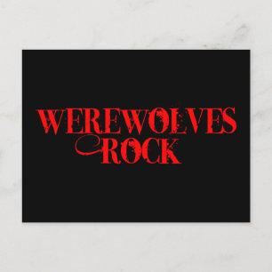 Werewolves Rock Postcard