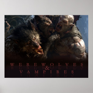 Werewolves & Vampires - The Battle Poster