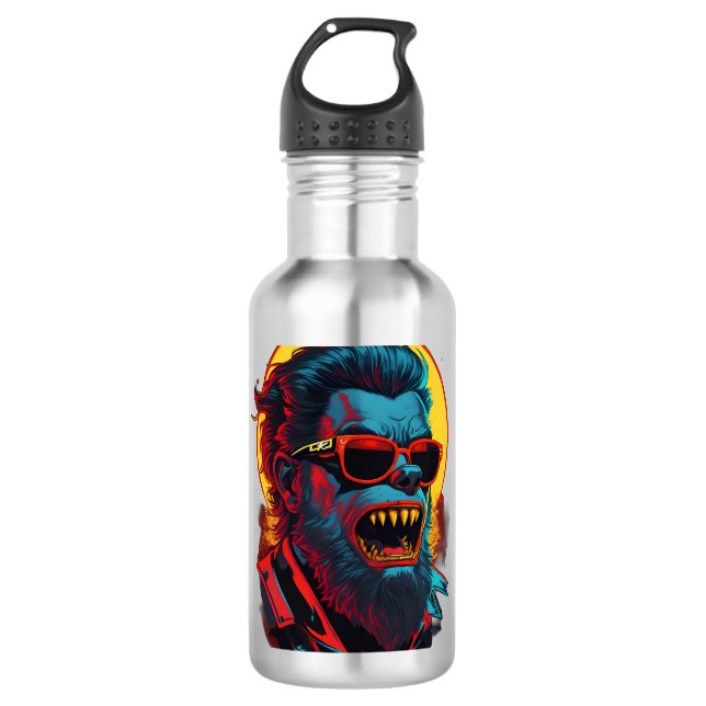 Werewolves Zombie 710 Ml Water Bottle (Front)