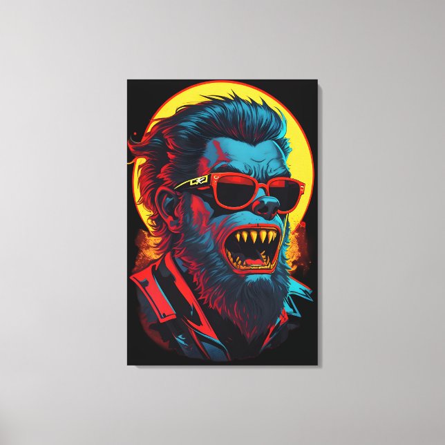 Werewolves Zombie Canvas Print (Front)