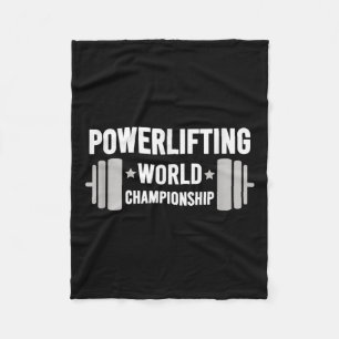 Werlifter Motivational Gym Werlifting World Chamon Fleece Blanket