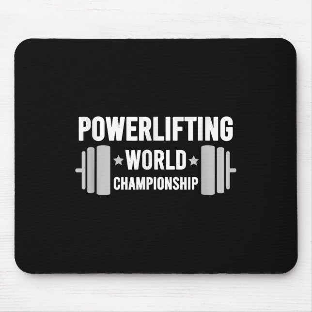 Werlifter Motivational Gym Werlifting World Chamon Mouse Mat (Front)