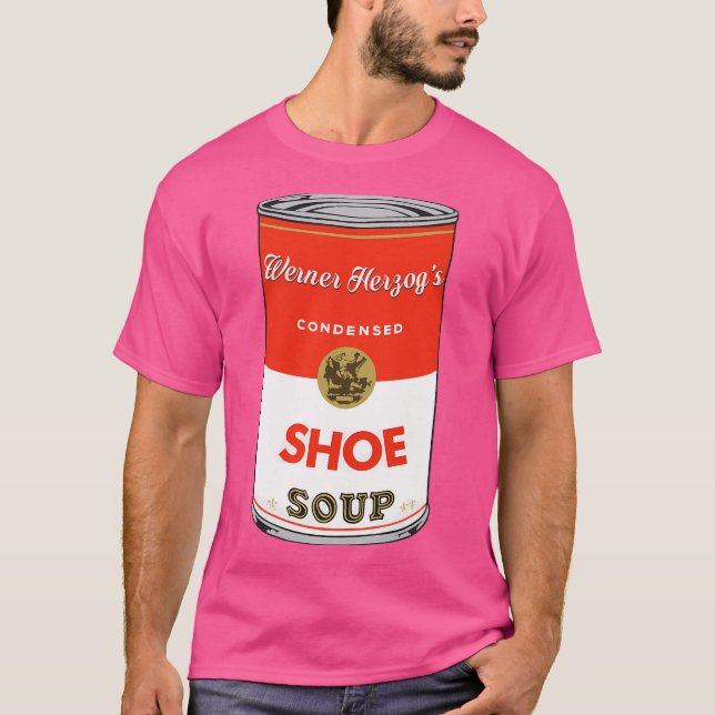 Werner Herzog Condensed Shoe Flavour Soup T-Shirt (Front)
