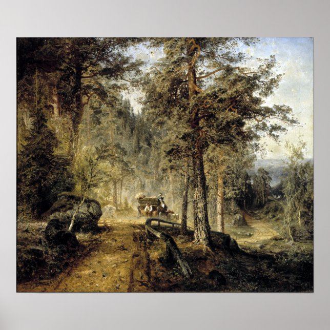 Werner Holmberg Road in Häme (A Hot Summer Day) Poster (Front)