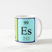 Wes periodic table name mug (Front Right)