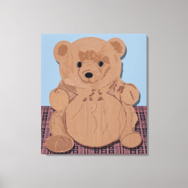 Wes T Bear Wrapped Canvas (Front)
