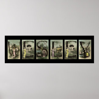 WESLEY Alphabet Letter Name Art Poster