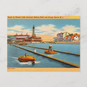 Wesley Lake, Asbury Park & Ocean Grove, N.J. Postcard