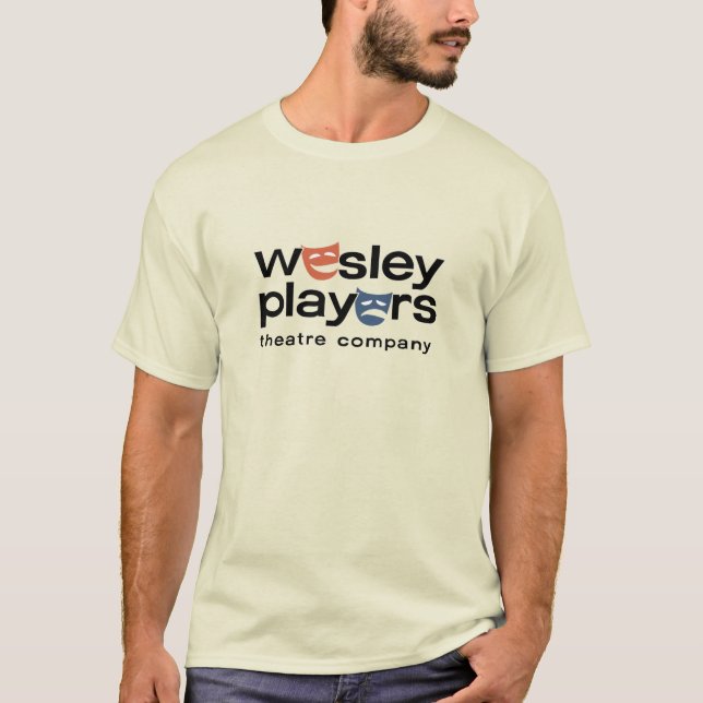 Wesley Players Logo Front Men's Basic T-Shirt (Front)