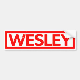 Wesley Stamp Bumper Sticker