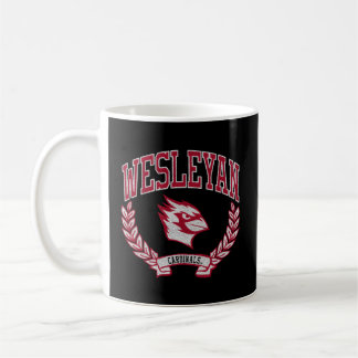 Wesleyan Cardinals Victory Black Coffee Mug