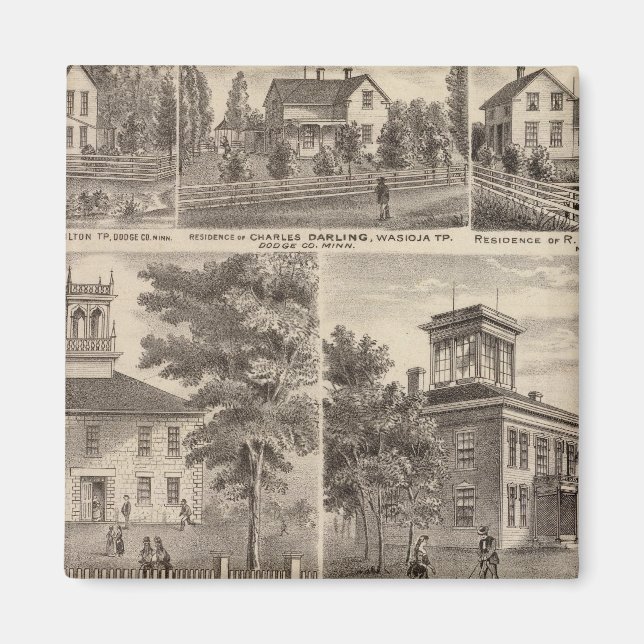 Wesleyan Methodist Seminary, Wasioja, Minnesota Magnet (Front)