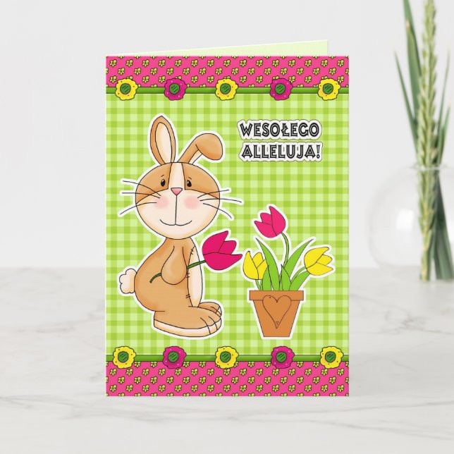 Wesołego Alleluja Easter Card in Polish (Front)