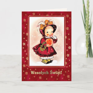 Wesołych Świąt. Christmas Card in Polish