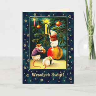 Wesołych Świąt. Christmas Cards in Polish