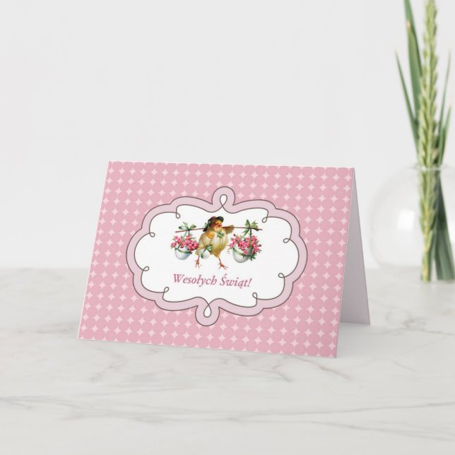 Wesołych Świąt. Easter Cards in Polish (Front)