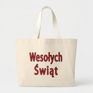Wesolych Swiat Large Tote Bag