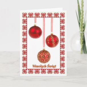 Wesolych Swiat - Merry Christmas Card