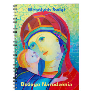 Wesołych Świąt Merry Christmas Gift Polish for her Notebook